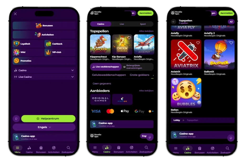Noodlespin Casino Mobiel